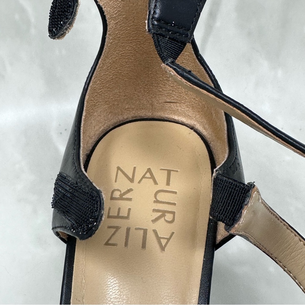 Naturalizer Dessie Black Strappy Pump High Heel 8 - Picture 7 of 13